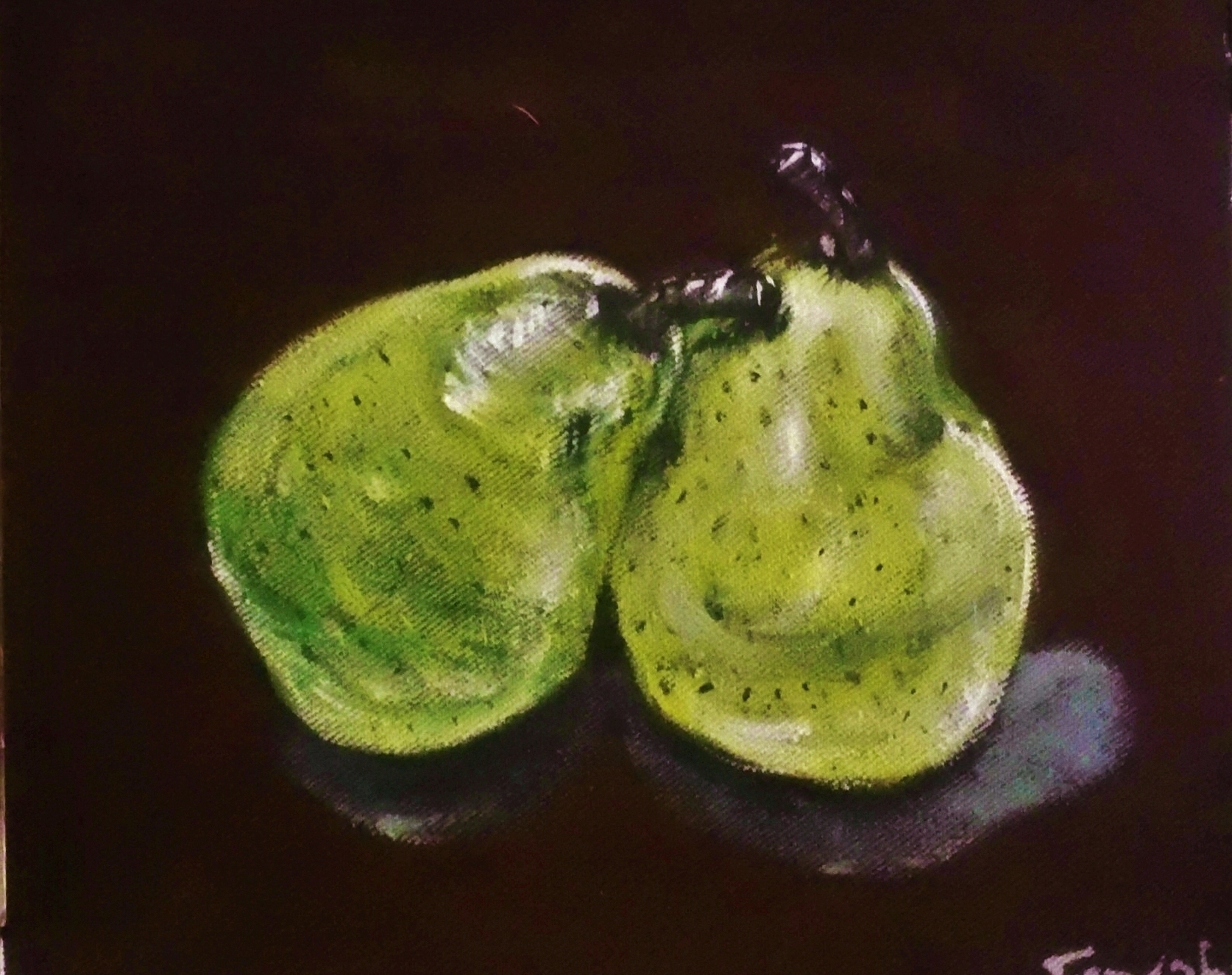 Acrylic Painting Of Pears