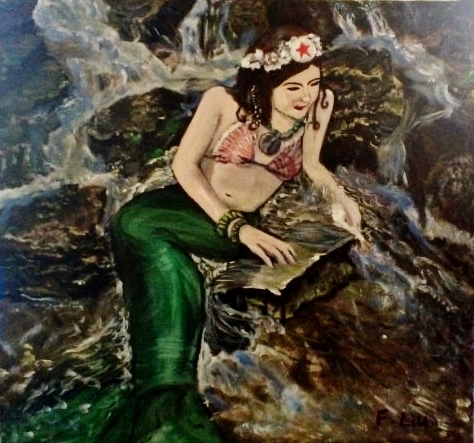 acrylic painting of a Mermaid for sale Pomona CA 91766
