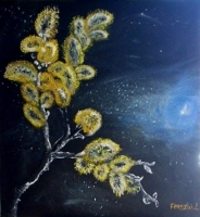 oil painting of The trees are flying with the pollen for sale Pomona CA 91766