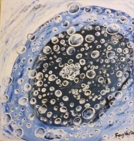acrylic painting of ice Bubbles