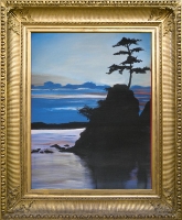 acrylic painting of Coastal In the evening for sale Pomona CA 91766