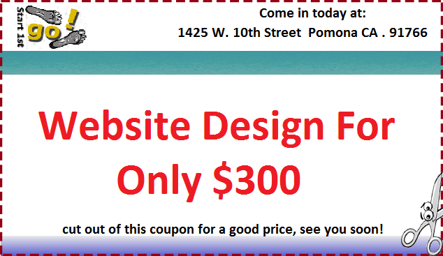 coupon for website design in Pomona CA 91766 